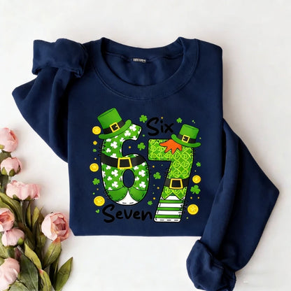 Lucky Clover Design Hoodie for Kids
