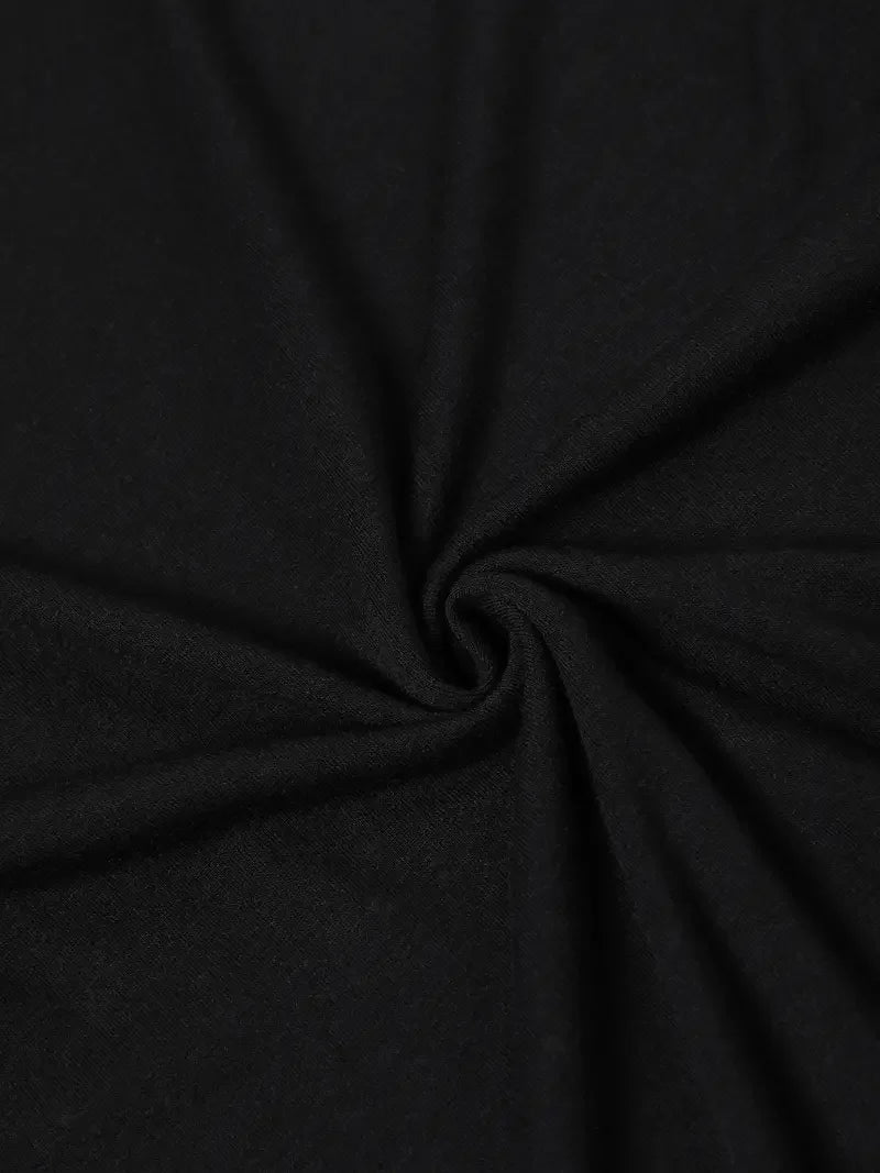 floral print t-shirt for kids - black