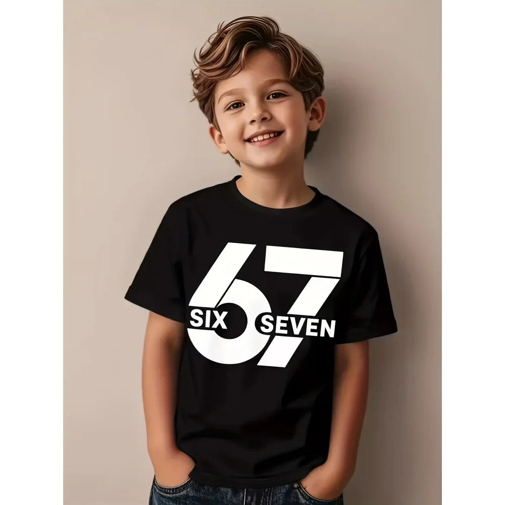 67 six seven math joke t-shirt for kids