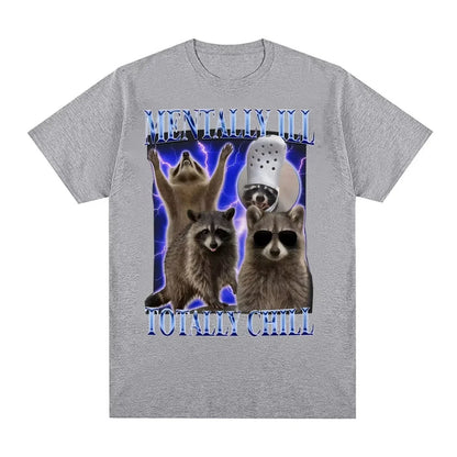 Funny Raccoon Meme T-shirt for Kids
