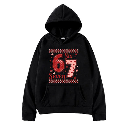 Six Seven Valentine's Day Hoodie for Kids