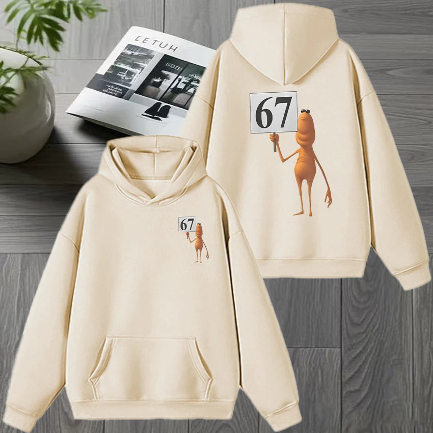 marcus the worm meme graphic hoodie
