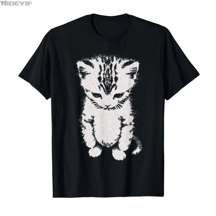 sad kitten meme t-shirt for kids