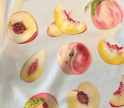 Peach Print Graphic T-shirt for Kids