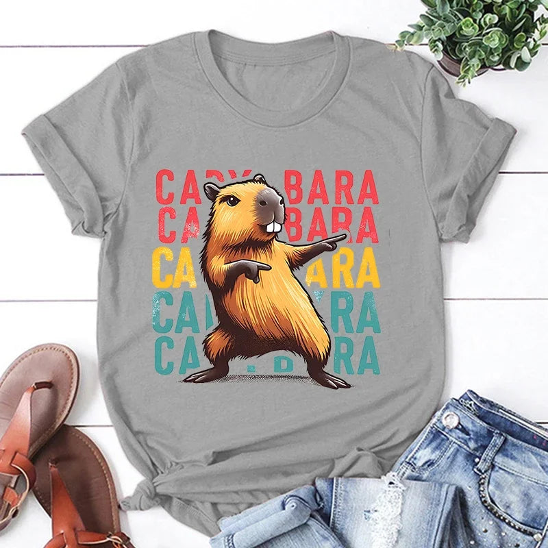 capybara graphic t-shirt for kids
