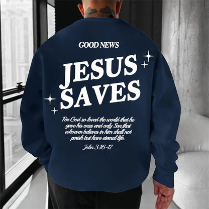 Jesus Saves Graphic Sweatshirt for Kids