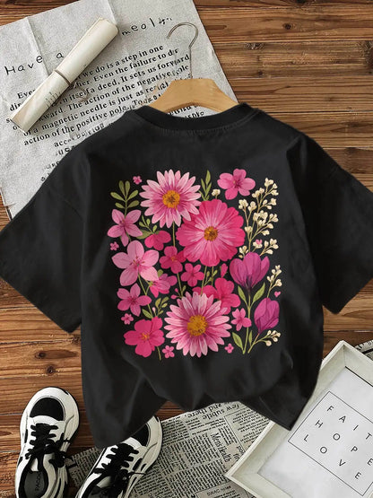 Floral Graphic T-shirt for Kids