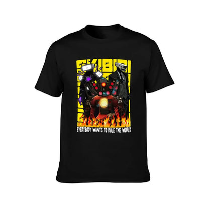 Skibidi Meme Graphic T-Shirt for Kids