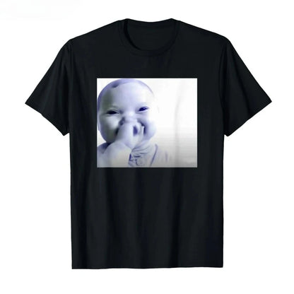 Funny AI Baby T-shirt with Laughing Emoji