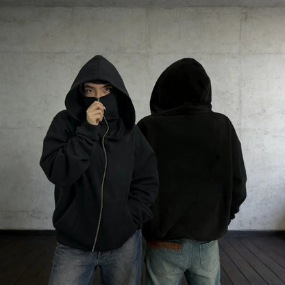 Double Layered Pullover Hoodie with Fun Graphic Design