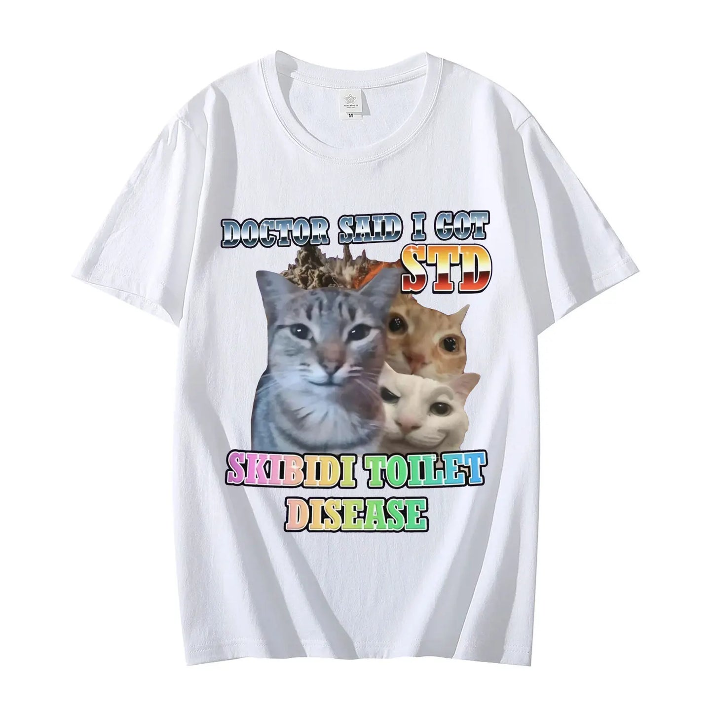skibidi toilet meme cat t-shirt for kids