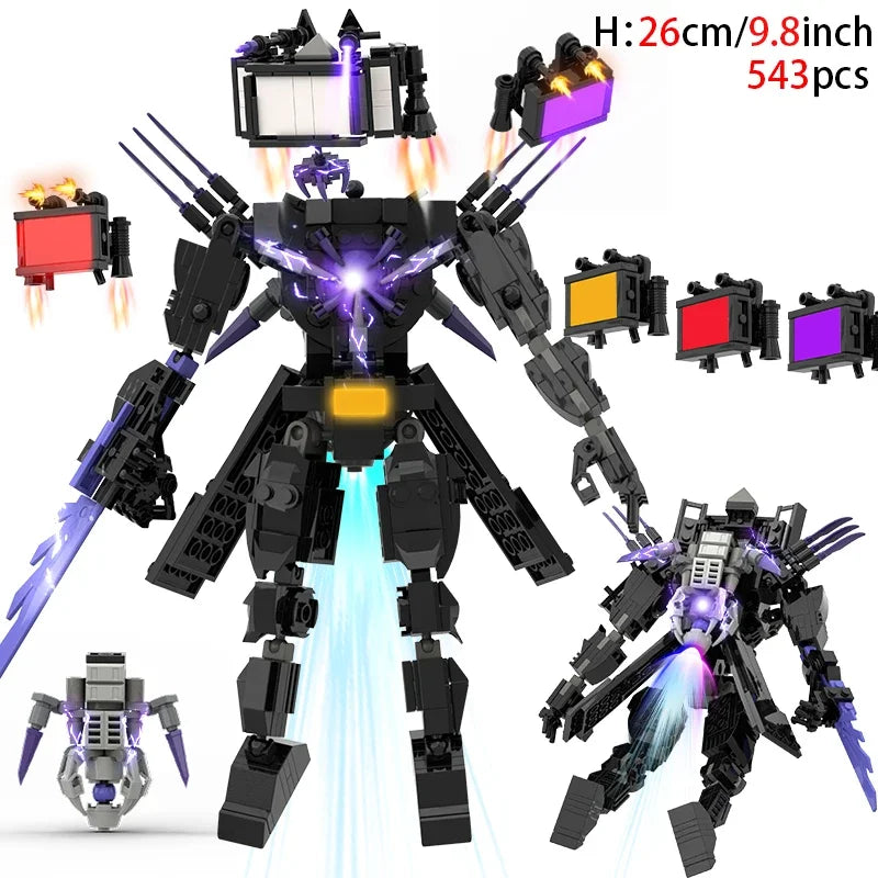 skibidi toilet building blocks toy for kids