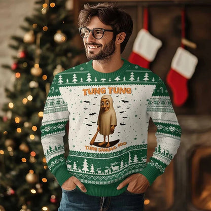 Italian Brainrot Meme Christmas Sweatshirt