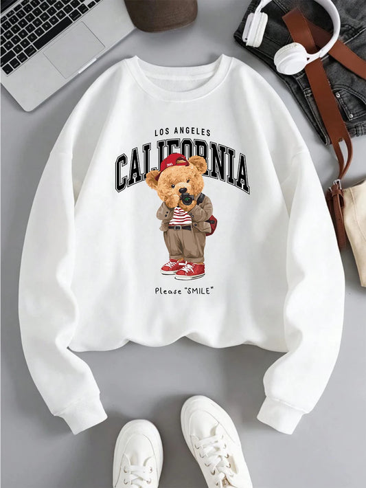 Kids' Bear Print Hoodie - Fun & Warm