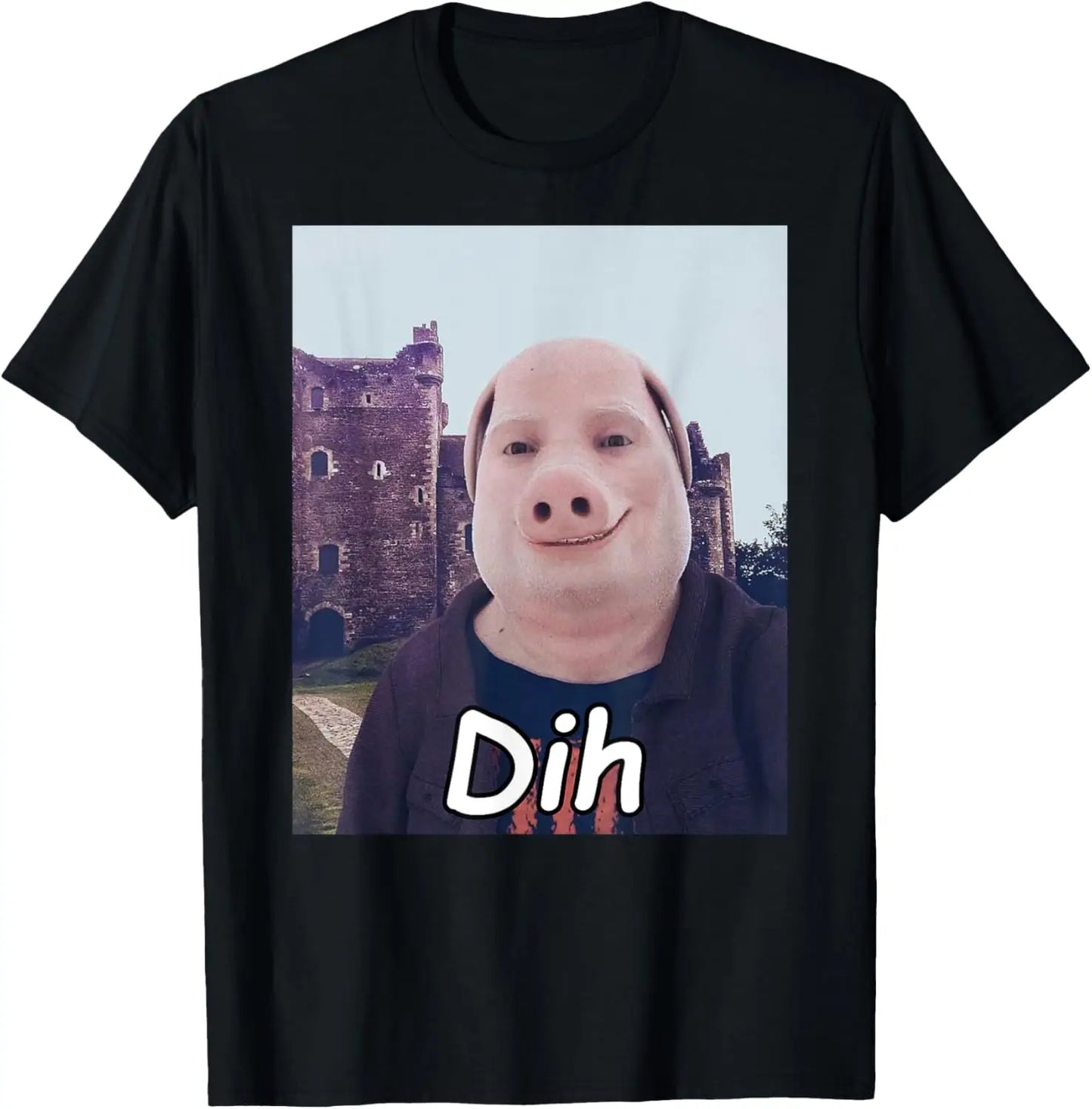funny dih pig meme t-shirt for kids