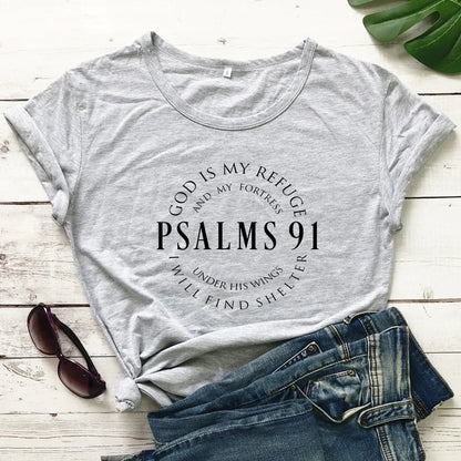 Psalms 91 Graphic T-shirt for Kids