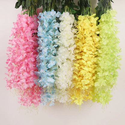 12pcs Artificial Wisteria Flower Garland for Parties