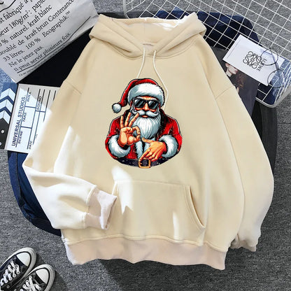 Christmas Santa Graphic Hoodie for Kids