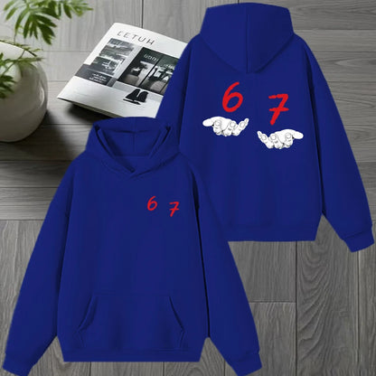 Gen Alpha Slang Print Winter Hoodie