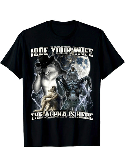 Alpha Wolf Graphic T-Shirt for Kids