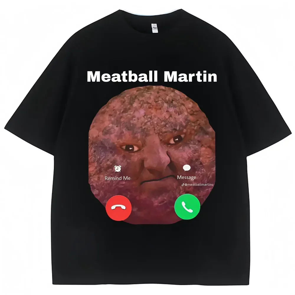 meatball martin graphic t-shirt for kids