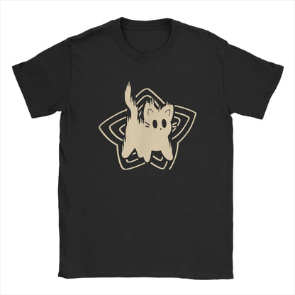 90s Style T-shirt with Horror Cat Design