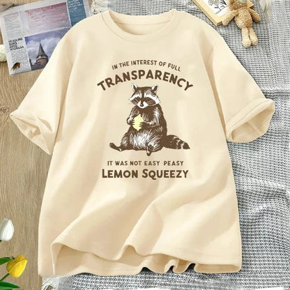 Funny Raccoon T-Shirt - Stay Trashy Graphic Tee