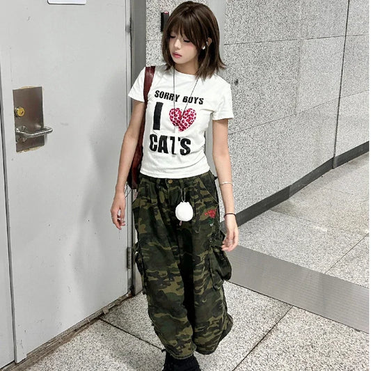 I Love Cats Graphic T-Shirt for Kids