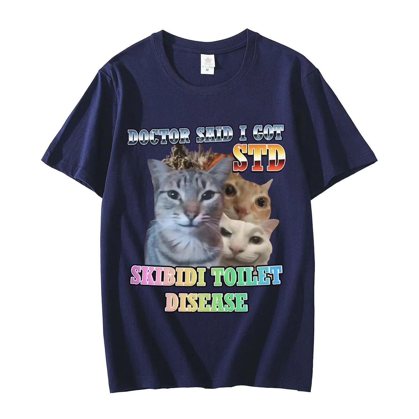 skibidi toilet meme cat t-shirt for kids