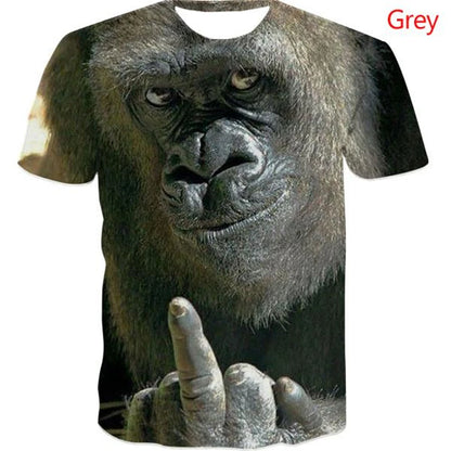 Animal Face Graphic T-shirts for Kids