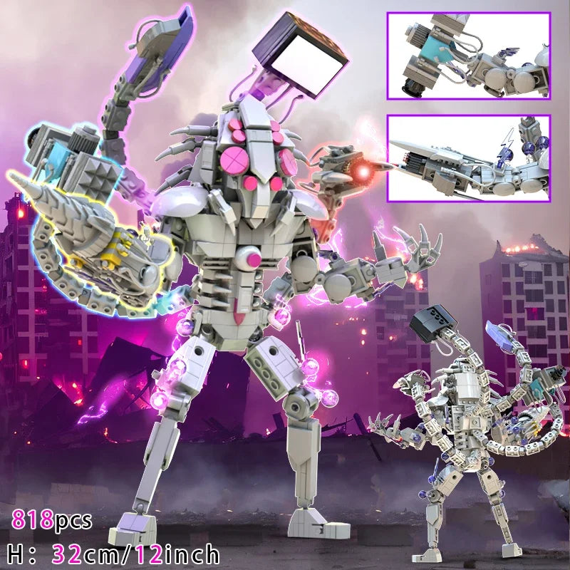 skibidi toilet building blocks toy for kids