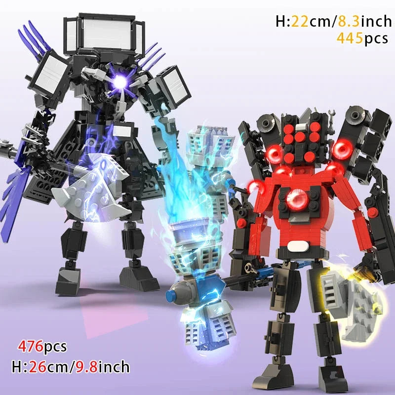 skibidi toilet building blocks toy for kids