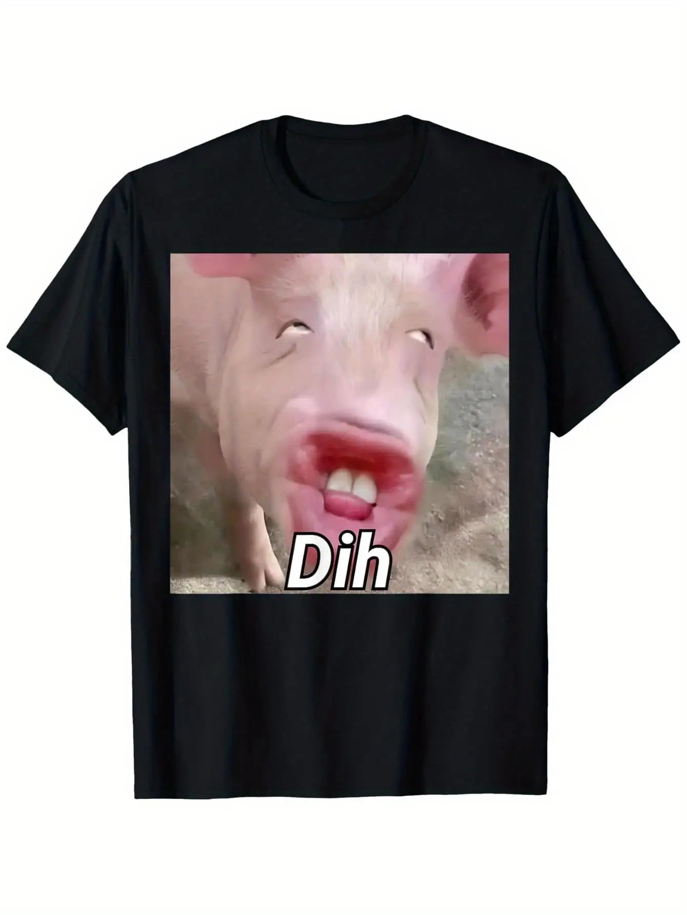 funny dih pig meme t-shirt for kids