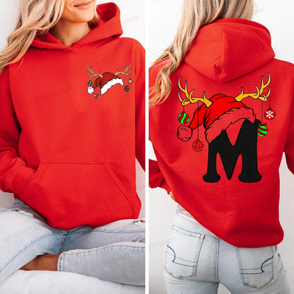 Red Heart Print Hoodie for Kids