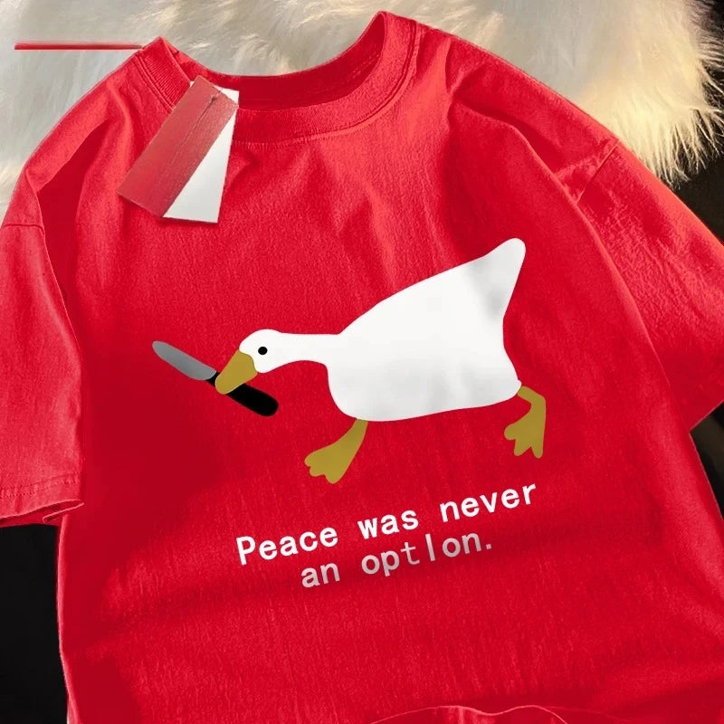 peace was never an option t-shirt