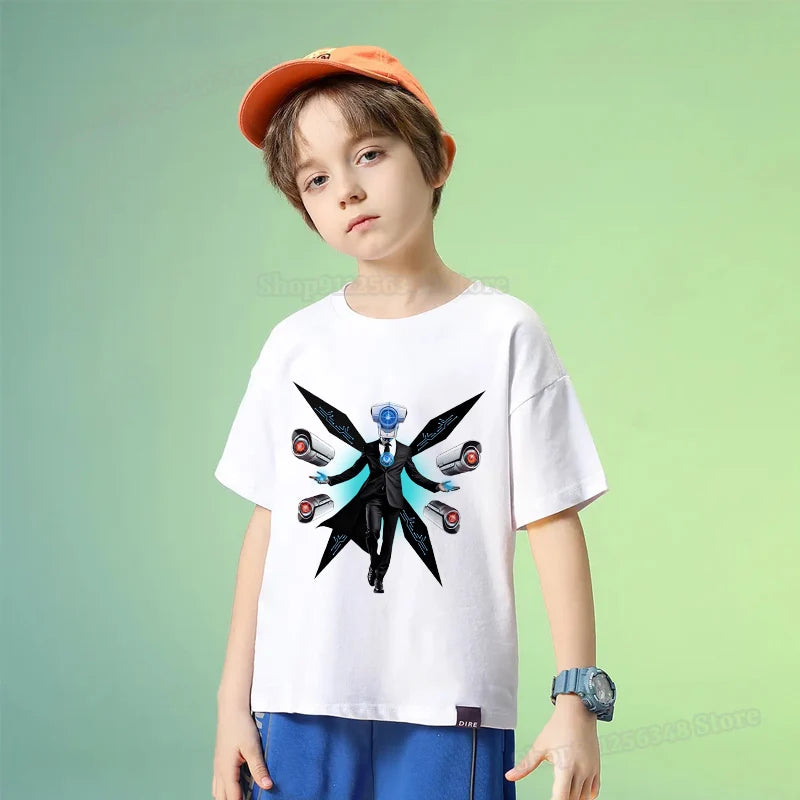 skibidi toilet graphic t-shirt for kids
