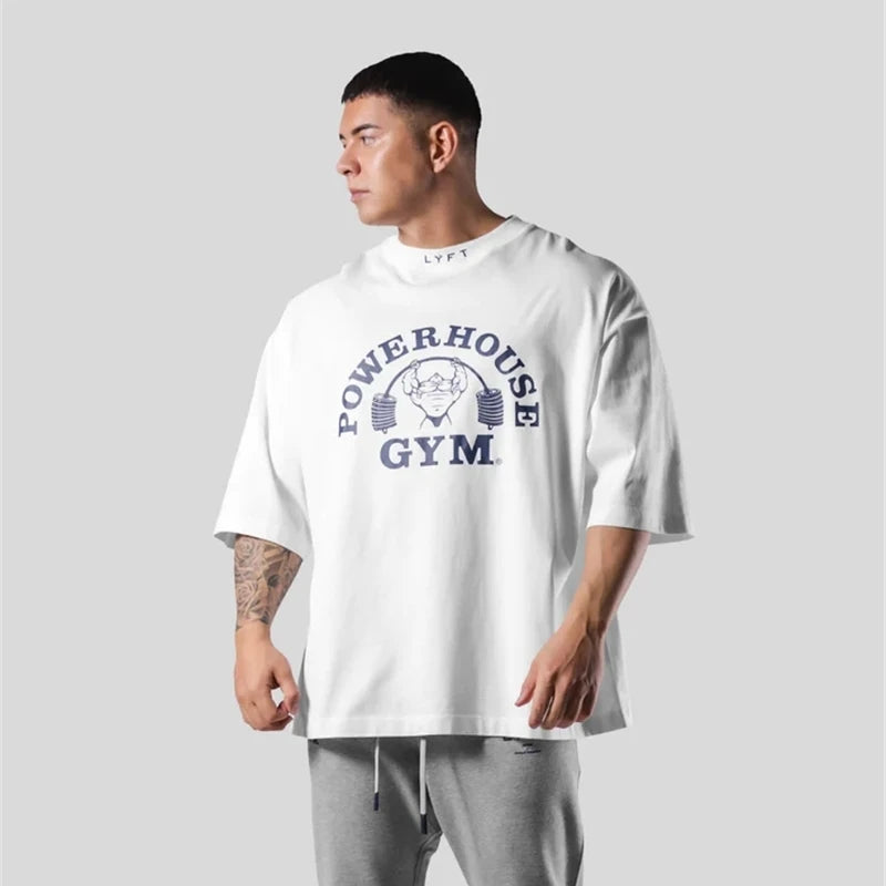 powerhouse gym graphic t-shirt for kids