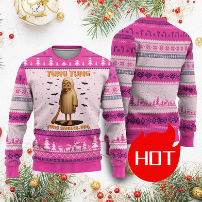 Italian Brainrot Meme Christmas Sweatshirt