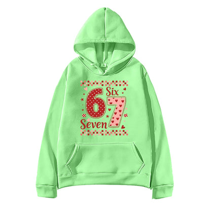 Six Seven Valentine's Day Hoodie for Kids