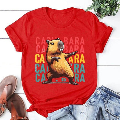 Capybara Graphic T-Shirt for Kids