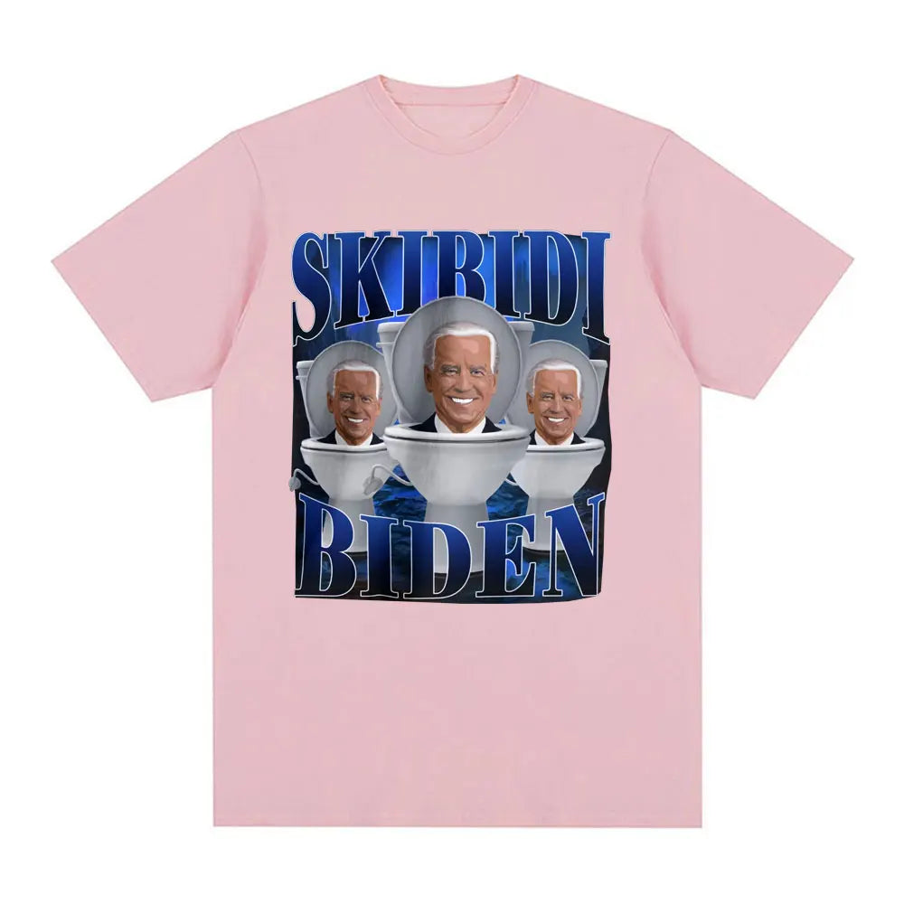 skibidi biden funny meme t-shirt for kids and teens