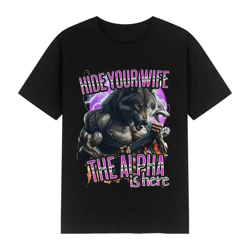 funny werewolf graphic t-shirt for kids