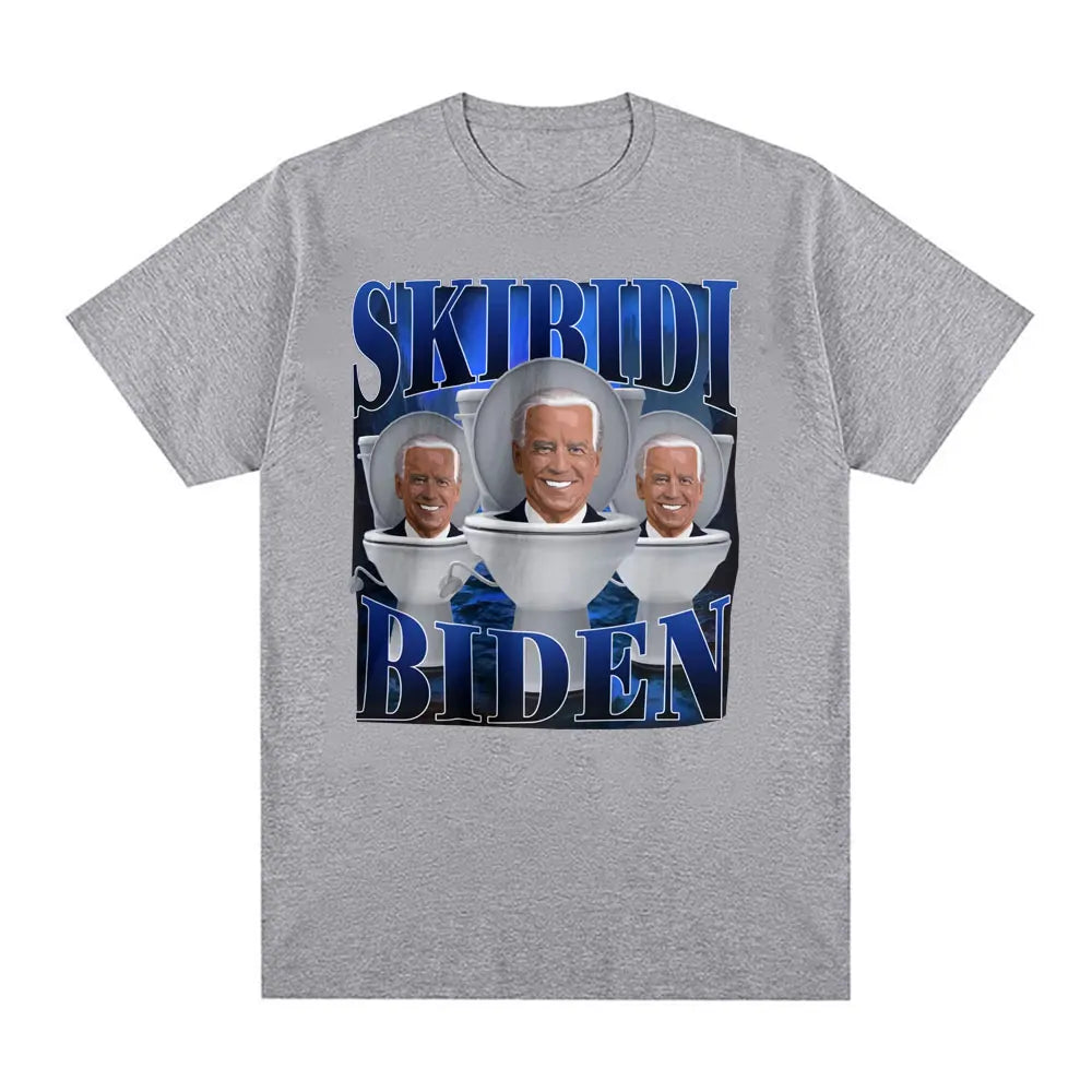 skibidi biden funny meme t-shirt for kids and teens