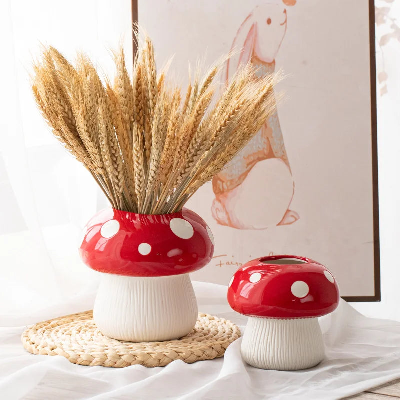 creative mushroom decorative vase for kids' rooms