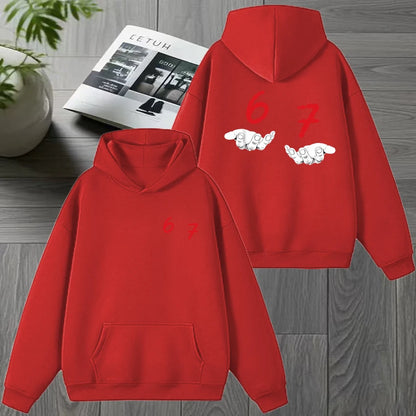 Gen Alpha Slang Print Winter Hoodie