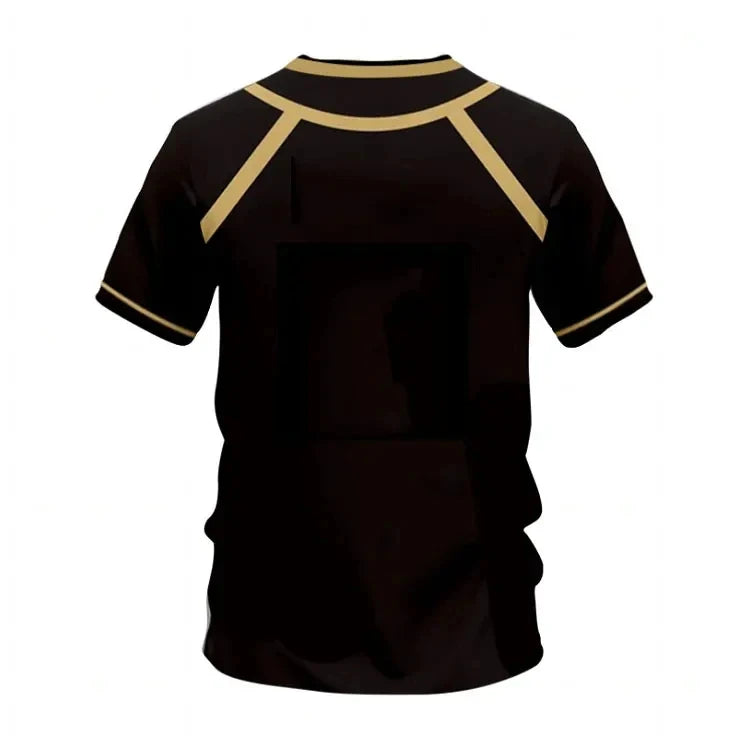 blue lock anime graphic t-shirt for kids