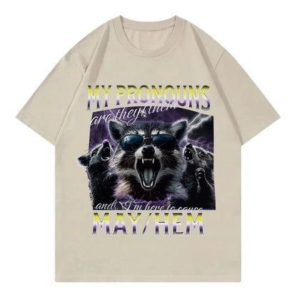 Unhooked Raccoon Graphic T-shirt for Kids