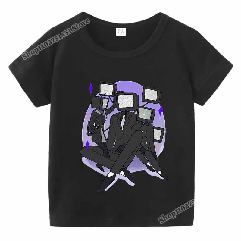 skibidi toilet graphic t-shirt for kids