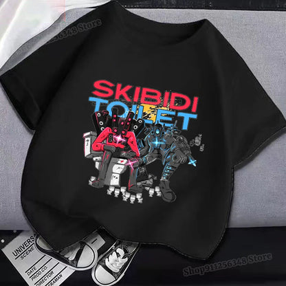 Skibidi Toilet Kids Summer T-Shirt