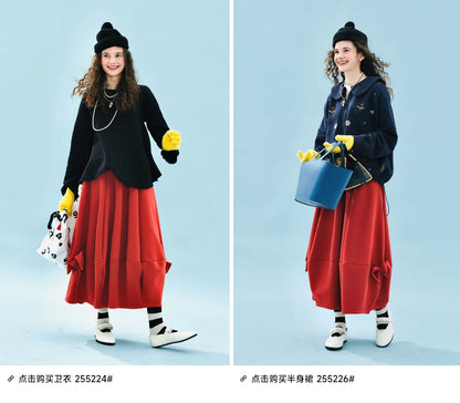 Cute Vintage Floral Zip-Up Hoodie for Kids